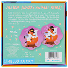 Load image into Gallery viewer, SNAZZY ANIMALS MATCHING GAME
