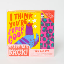 Load image into Gallery viewer, WRITE ME BACK! PEN PAL KIT (SUPER COO &amp; LEOPARD)
